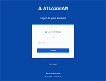 Tablet Screenshot of id.atlassian.com